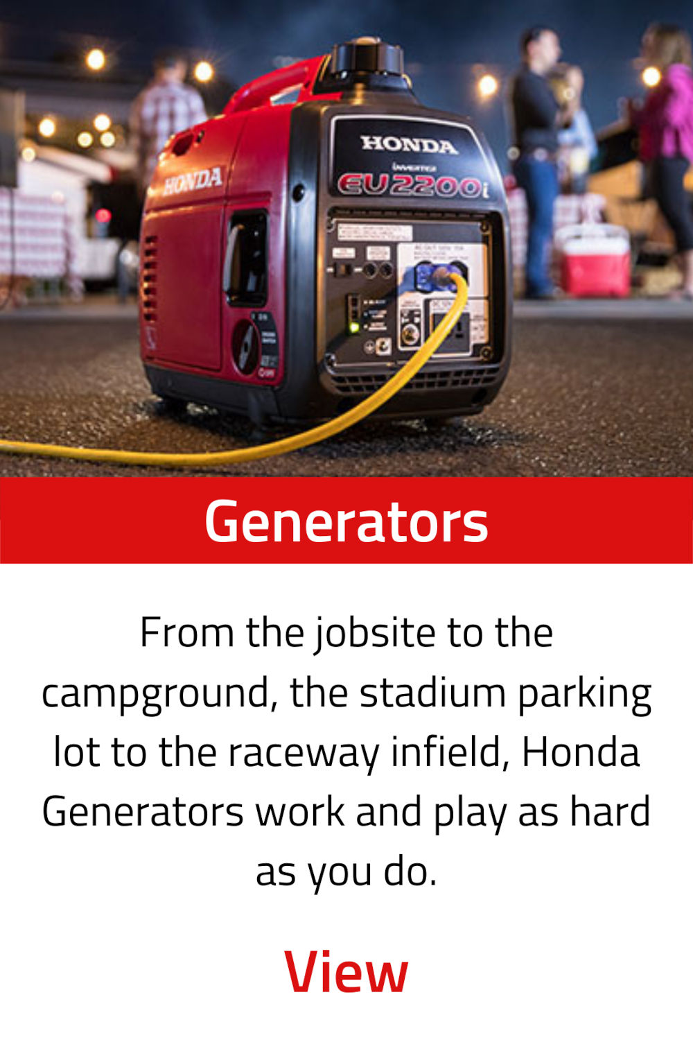 Honda Power Equipment Generators