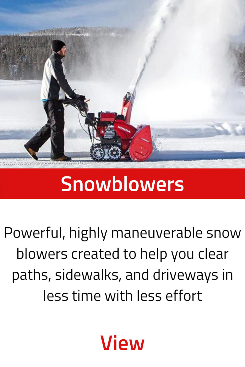 Honda Power Equipment Snowies